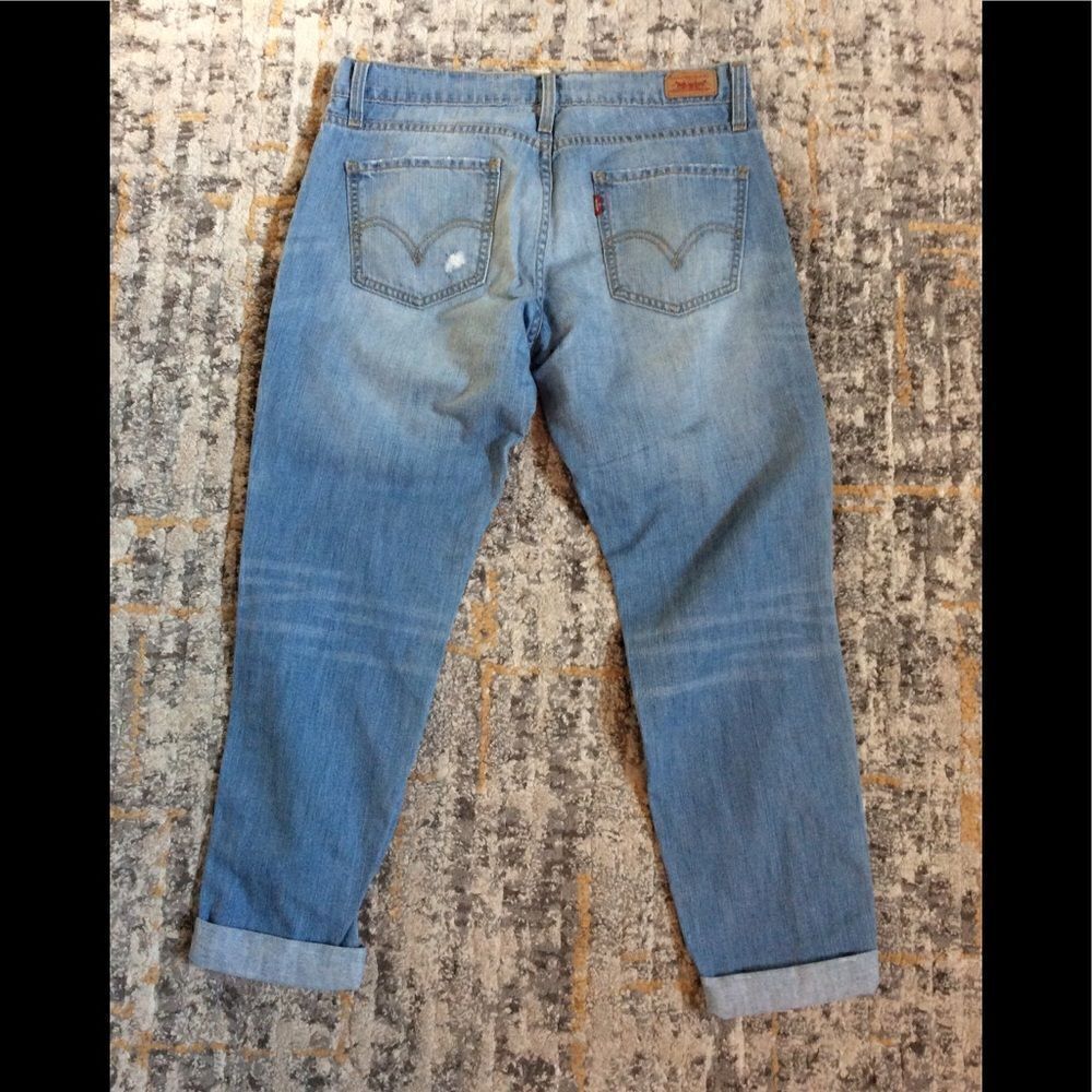 LEVI’S Y2K CUFFED BOYFRIEND JEANS! SIZE 7 - Picture 9 of 10